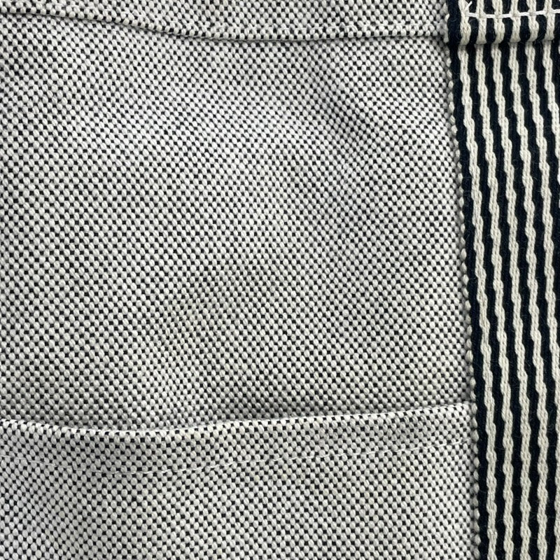 エルメス HERMES ニューフールトゥ MM アイボリー・ブラック SV金具 トワル レディース トートバッグ