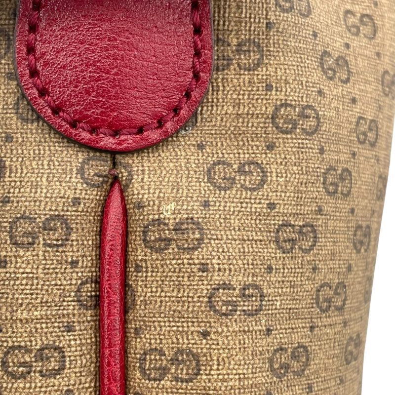 グッチ GUCCI ミニGGスプリーム ショルダーバッグ ドラえもんコラボ 647801 レッド GGスプリーム レディース ショルダーバッグ