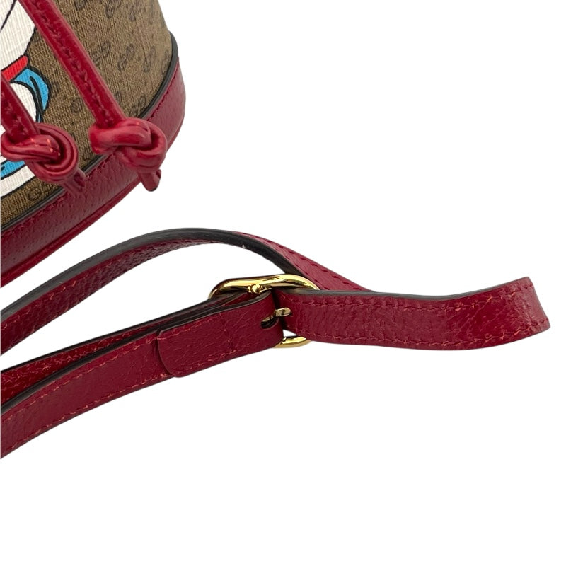 グッチ GUCCI ミニGGスプリーム ショルダーバッグ ドラえもんコラボ 647801 レッド GGスプリーム レディース ショルダーバッグ