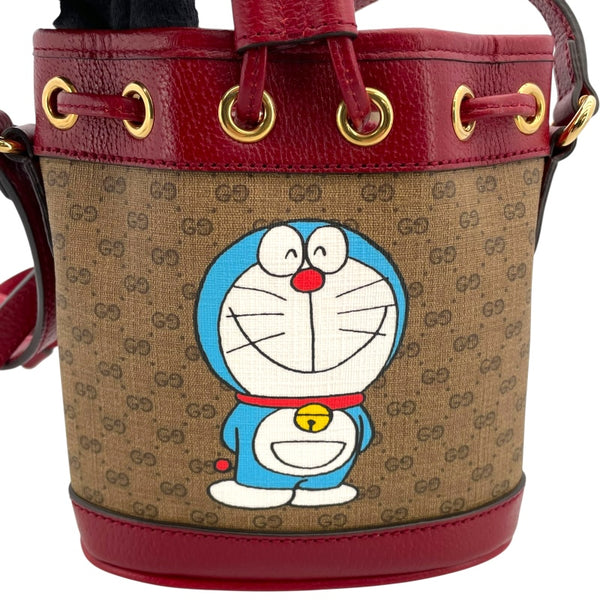 グッチ GUCCI ミニGGスプリーム ショルダーバッグ ドラえもんコラボ 647801 レッド GGスプリーム レディース ショルダーバッグ