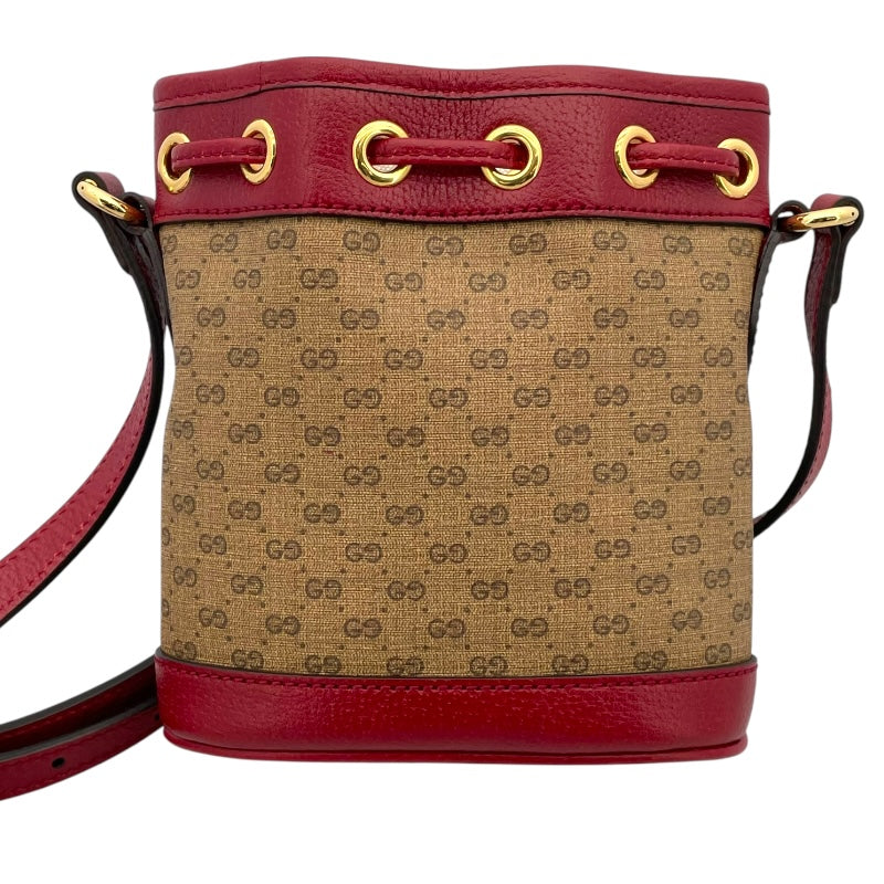 グッチ GUCCI ミニGGスプリーム ショルダーバッグ ドラえもんコラボ 647801 レッド GGスプリーム レディース ショルダーバッグ