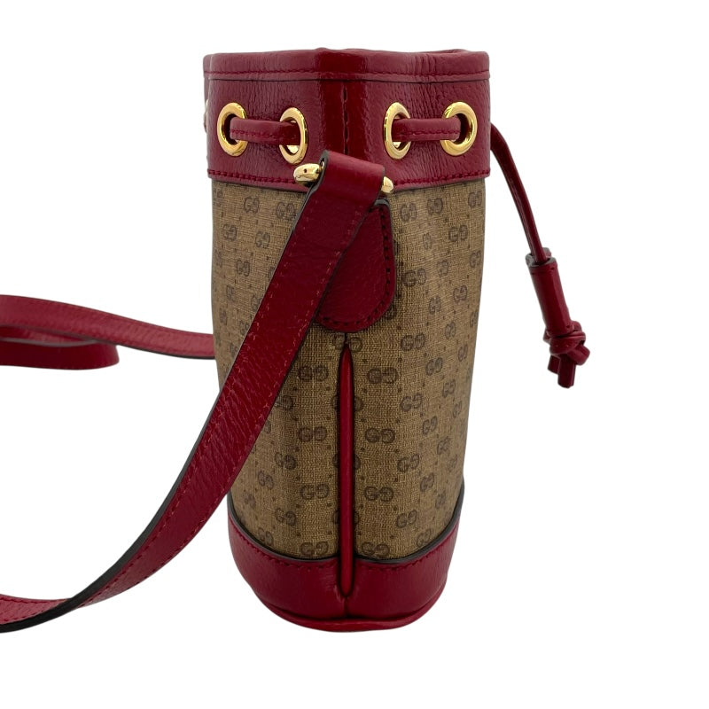 グッチ GUCCI ミニGGスプリーム ショルダーバッグ ドラえもんコラボ 647801 レッド GGスプリーム レディース ショルダーバッグ