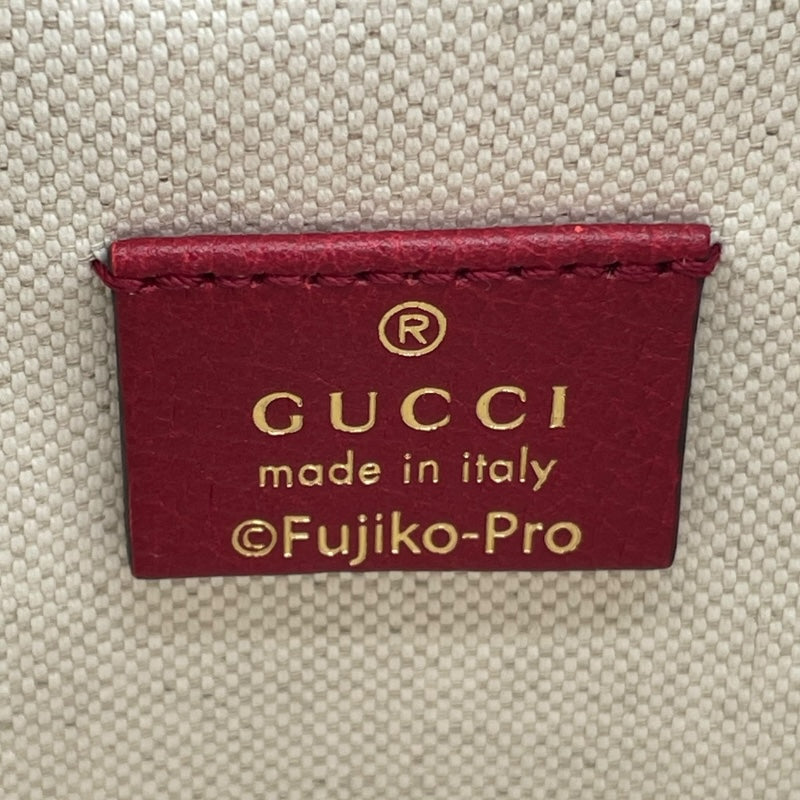 グッチ GUCCI ミニGGスプリーム ショルダーバッグ ドラえもんコラボ 647801 レッド GGスプリーム レディース ショルダーバッグ