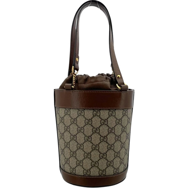 グッチ GUCCI ホースビット ショルダー 637115 ブラウン GGスプリーム レディース ハンドバッグ