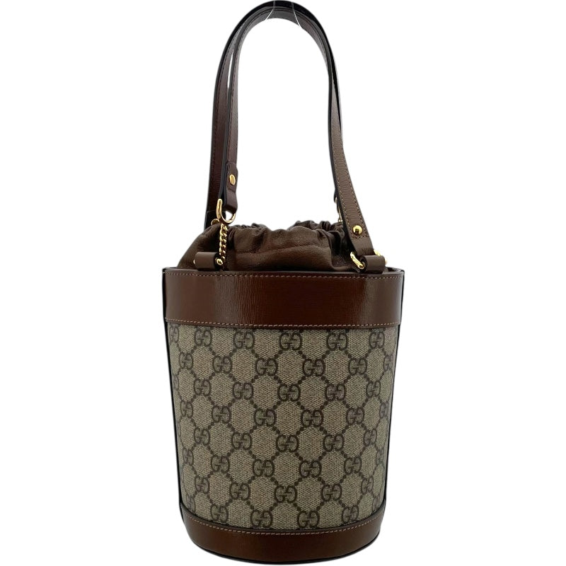 グッチ GUCCI ホースビット ショルダー 637115 ブラウン GGスプリーム レディース ハンドバッグ