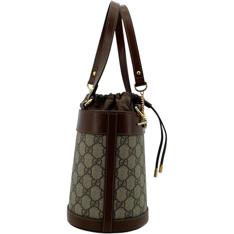 グッチ GUCCI ホースビット ショルダー 637115 ブラウン GGスプリーム レディース ハンドバッグ