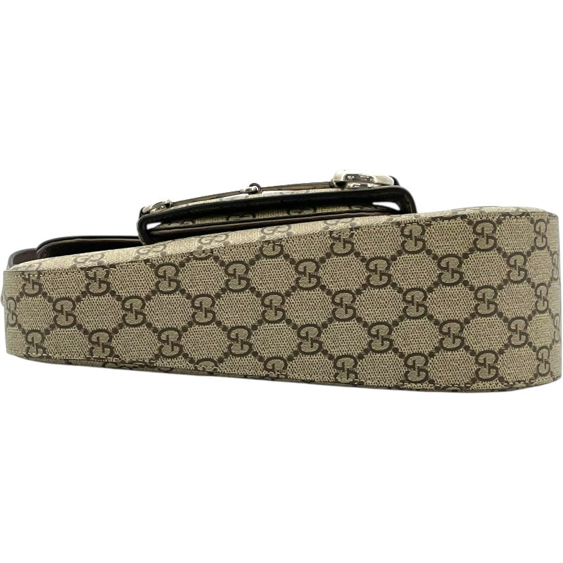 グッチ GUCCI ホースビットショルダー 764155 ブラウン GGスプリーム レディース ショルダーバッグ