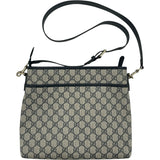グッチ GUCCI GGスプリーム ショルダーバッグ 388924 ベージュ×ネイビー PVC レディース ショルダーバッグ
