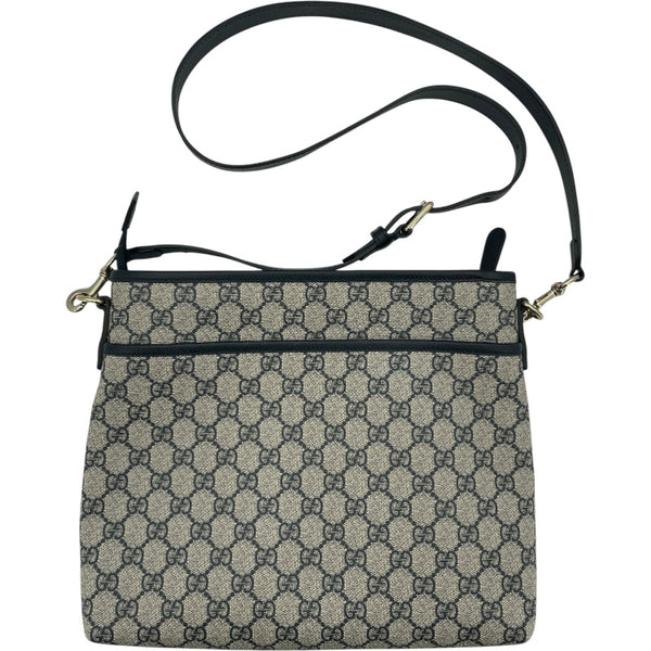 グッチ GUCCI GGスプリーム ショルダーバッグ 388924 ベージュ×ネイビー PVC レディース ショルダーバッグ