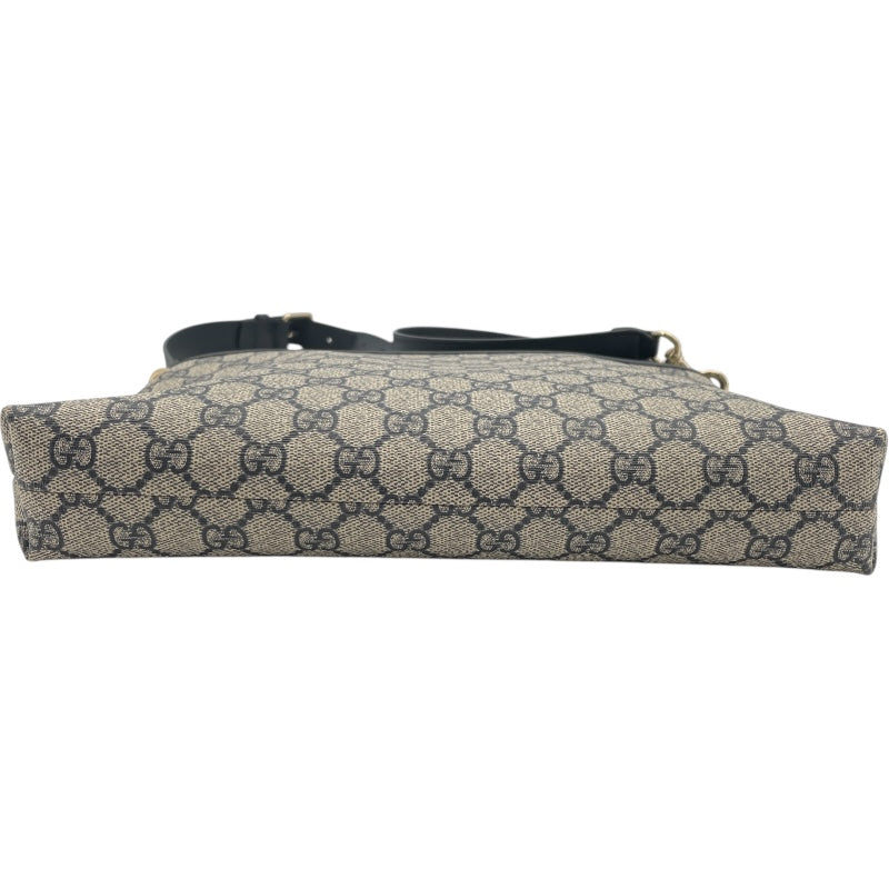 グッチ GUCCI GGスプリーム ショルダーバッグ 388924 ベージュ×ネイビー PVC レディース ショルダーバッグ