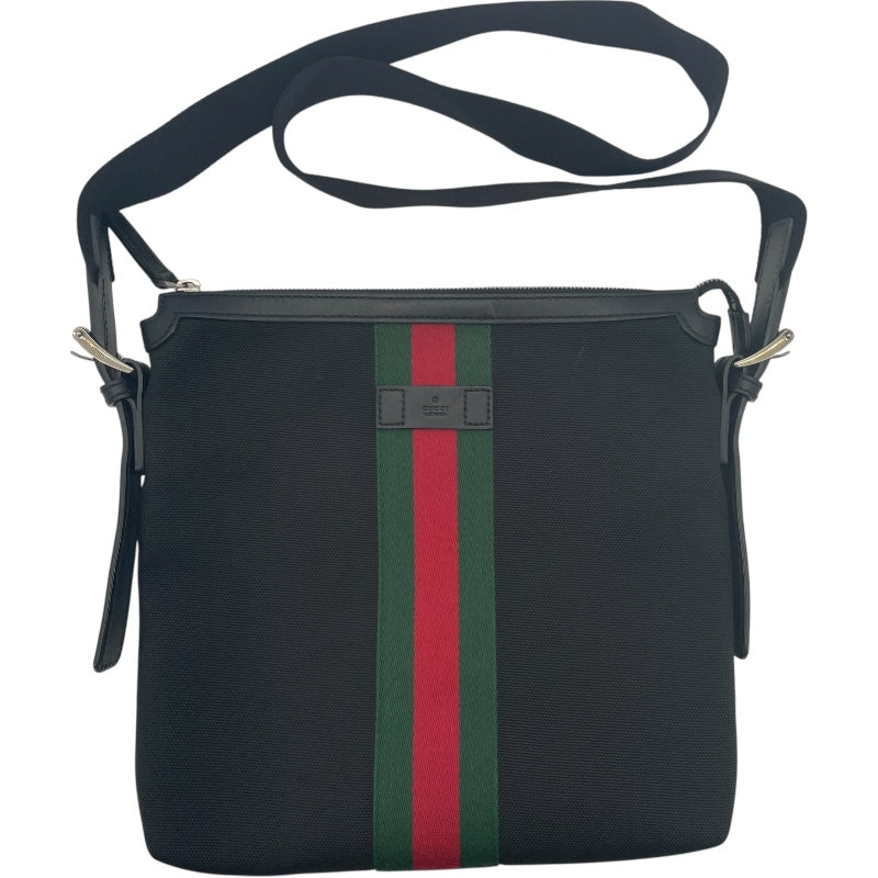 グッチ GUCCI シェリーラインショルダー 387111 ブラック ナイロン レディース ショルダーバッグ