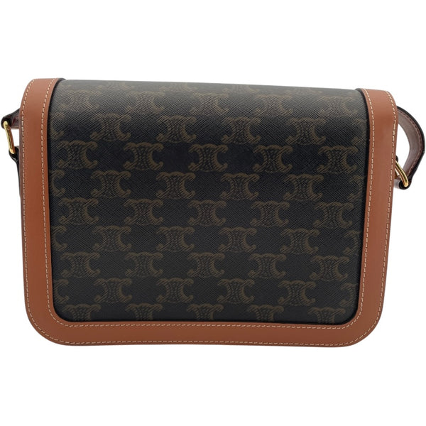 セリーヌ CELINE クラシック トリオンフバッグ 191242 ブラウン/タン トリオンフキャンバス・カーフスキン レディース ショルダーバッグ
