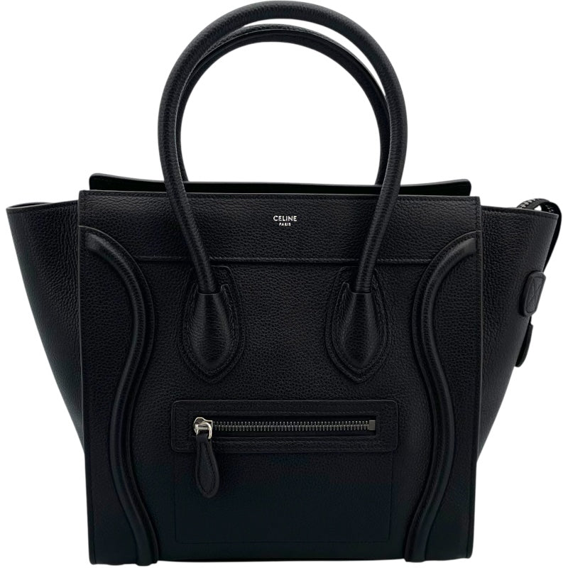 セリーヌ CELINE ラゲージ マイクロショッパー 167793 ブラック ドラムドカーフ レディース トートバッグ