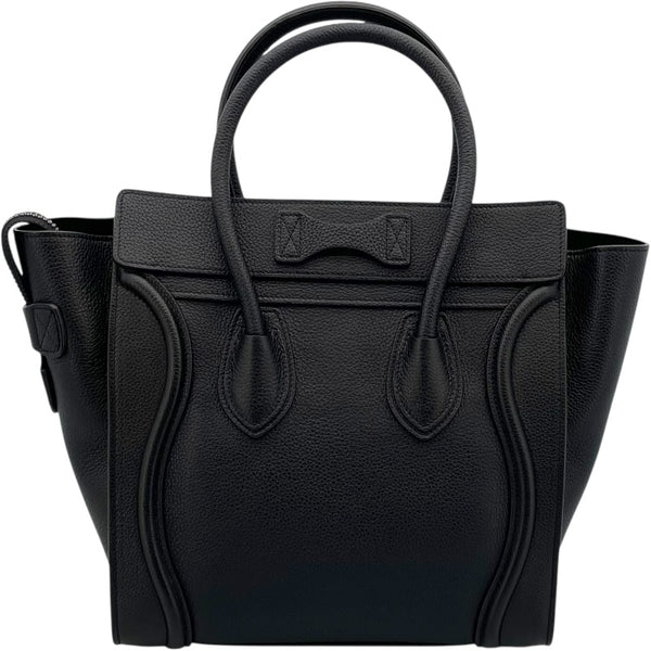 セリーヌ CELINE ラゲージ マイクロショッパー 167793 ブラック ドラムドカーフ レディース トートバッグ