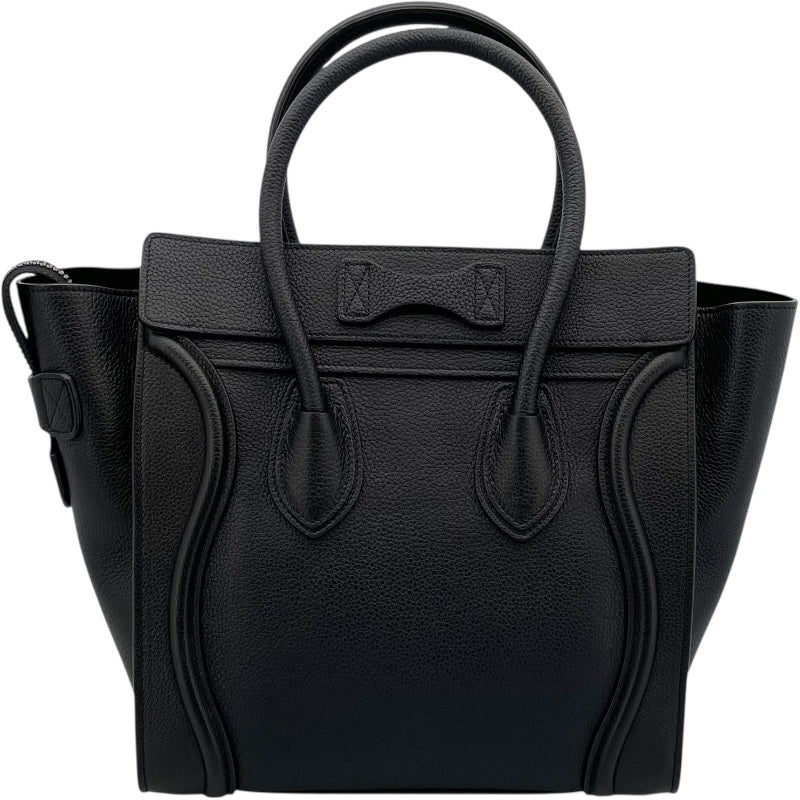 セリーヌ CELINE ラゲージ マイクロショッパー 167793 ブラック ドラムドカーフ レディース トートバッグ