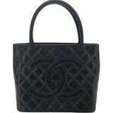 シャネル CHANEL 復刻トート A01804 9番台 ブラック キャビアスキン レディース ハンドバッグ