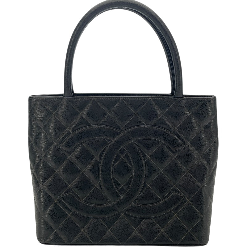シャネル CHANEL 復刻トート A01804 9番台 ブラック キャビアスキン レディース ハンドバッグ