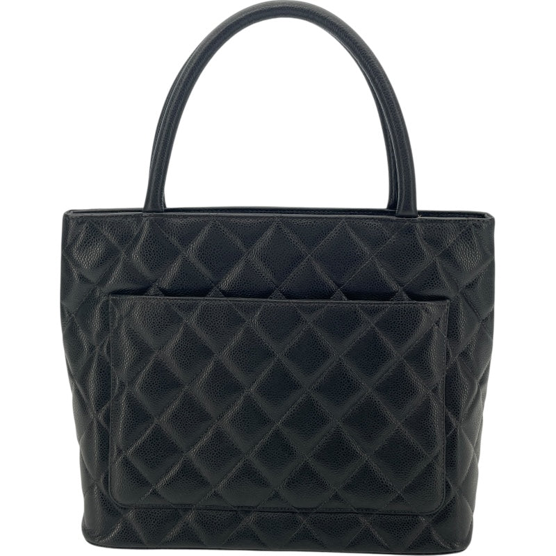 シャネル CHANEL 復刻トート A01804 9番台 ブラック キャビアスキン レディース ハンドバッグ