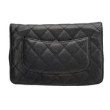 シャネル CHANEL マトラッセ チェーンウォレット A33814 21番台 ブラック SV金具 キャビアスキン レディース ウォレットチェーン