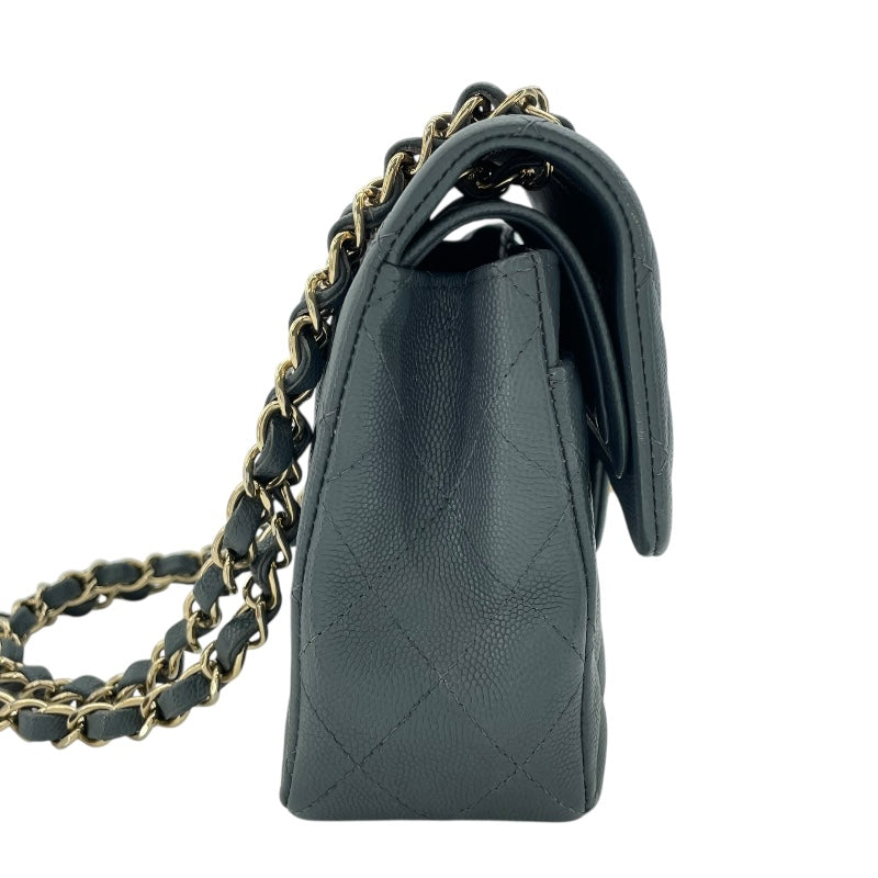 シャネル CHANEL マトラッセ23 A01113 26番台 グレー GD金具 キャビアスキン レディース ショルダーバッグ