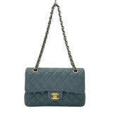 シャネル CHANEL マトラッセ23 A01113 26番台 グレー GD金具 キャビアスキン レディース ショルダーバッグ