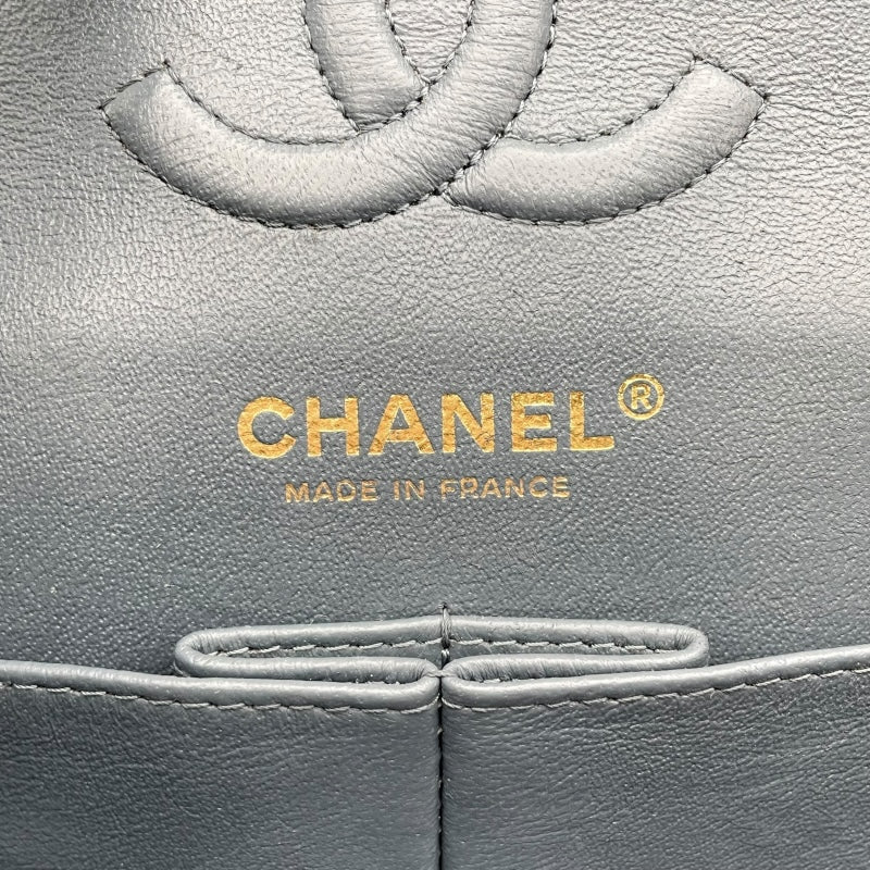シャネル CHANEL マトラッセ23 A01113 26番台 グレー GD金具 キャビアスキン レディース ショルダーバッグ