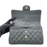 シャネル CHANEL マトラッセ23 A01113 26番台 グレー GD金具 キャビアスキン レディース ショルダーバッグ