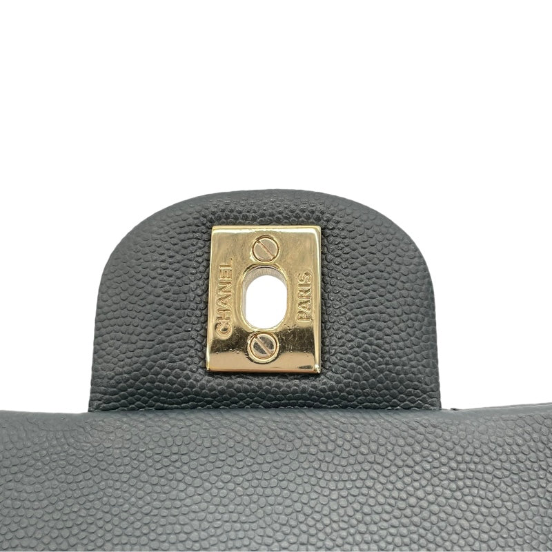 シャネル CHANEL マトラッセ23 A01113 26番台 グレー GD金具 キャビアスキン レディース ショルダーバッグ