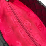 シャネル CHANEL カンボンライン トート ラージ A25169 9番台 ブラック SV金具 カーフ レディース トートバッグ