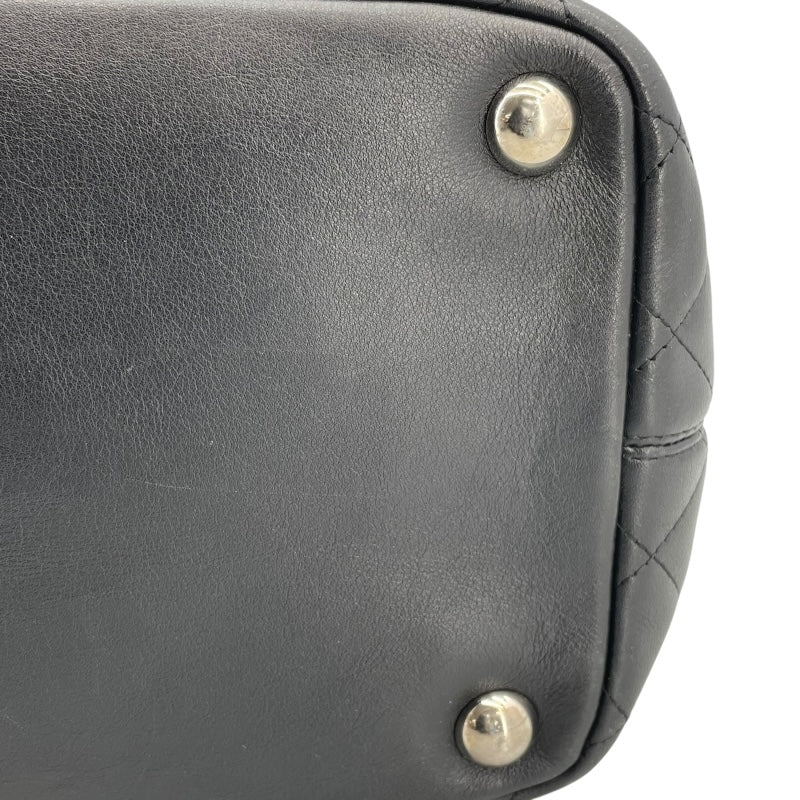 シャネル CHANEL カンボンライン トート ラージ A25169 9番台 ブラック SV金具 カーフ レディース トートバッグ
