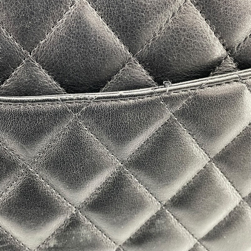 シャネル CHANEL カンボンライン トート ラージ A25169 9番台 ブラック SV金具 カーフ レディース トートバッグ