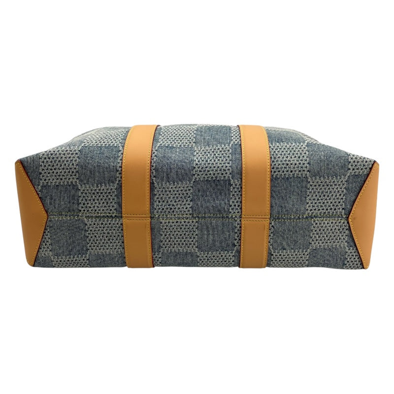 ルイ・ヴィトン LOUIS VUITTON ウィークエンド トートNM N40702 ブルー ダミエ・デニム メンズ ショルダーバッグ