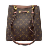 ルイ・ヴィトン LOUIS VUITTON ネオノエMM M44022 ブラウンxローズプードル モノグラムキャンバス レディース ショルダーバッグ