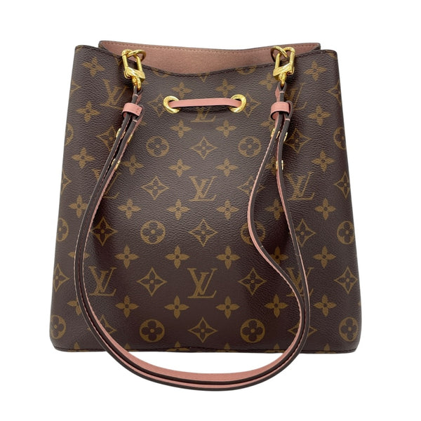 ルイ・ヴィトン LOUIS VUITTON ネオノエMM M44022 ブラウンxローズプードル モノグラムキャンバス レディース ショルダーバッグ