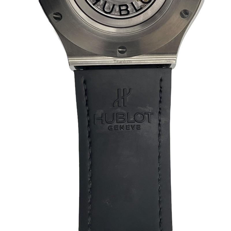 ウブロ HUBLOT クラシック フュージョン アエロ クロノグラフ チタニウム 525.NX.0170.LR スケルトン チタン メンズ 腕時計
