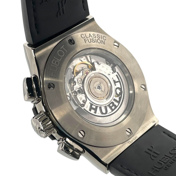 ウブロ HUBLOT クラシックフュージョン アエロ クロノグラフ チタニウム 525.NX.0170.LR スケルトン チタン 自動巻き メンズ 腕時計