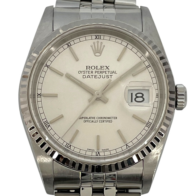 ロレックス ROLEX デイトジャスト 16234 シルバー WG/SS 自動巻き メンズ 腕時計