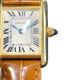 カルティエ Cartier タンク ルイ カルティエ SM W1529856 ホワイト K18YG レディース 腕時計