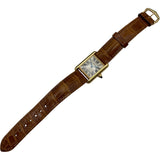 カルティエ Cartier タンク ルイ カルティエ SM W1529856 ホワイト K18YG レディース 腕時計