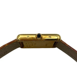 カルティエ Cartier タンク ルイ カルティエ SM W1529856 ホワイト K18YG レディース 腕時計