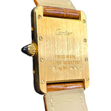 カルティエ Cartier タンク ルイ カルティエ SM W1529856 ホワイト K18YG レディース 腕時計
