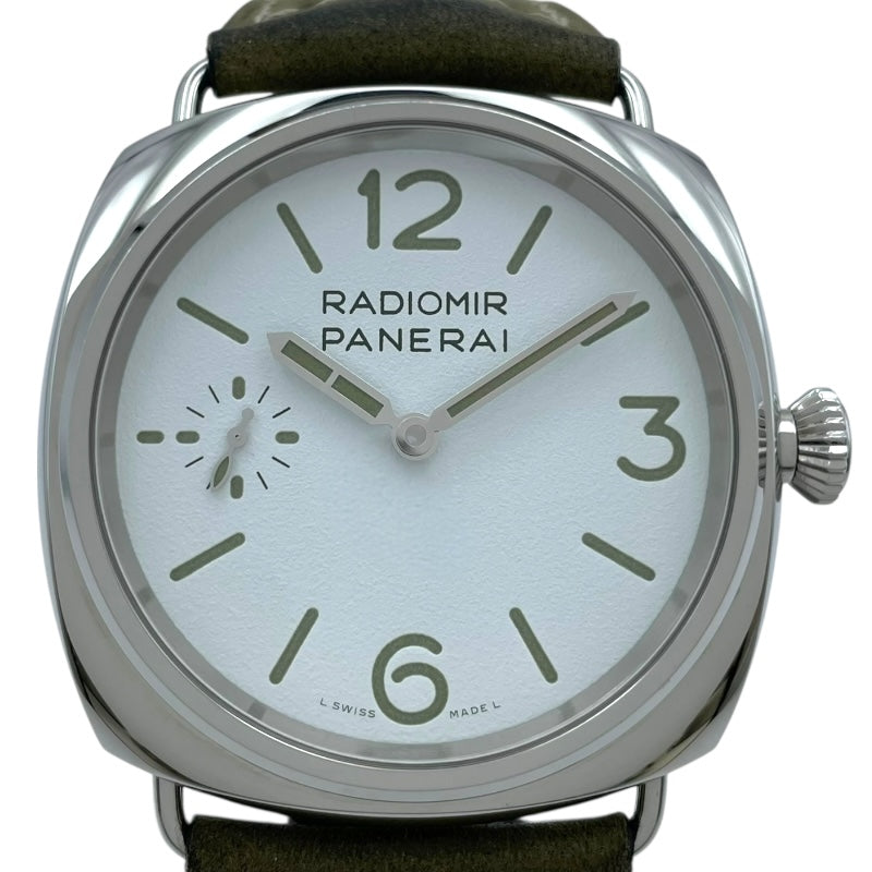パネライ PANERAI ラジオミール オフィチーネ PAM01384 ホワイト SS 手巻き メンズ 腕時計
