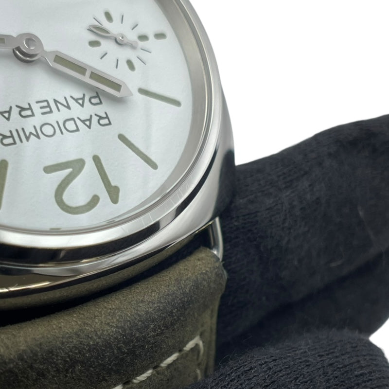 パネライ PANERAI ラジオミール オフィチーネ PAM01384 ホワイト SS 手巻き メンズ 腕時計