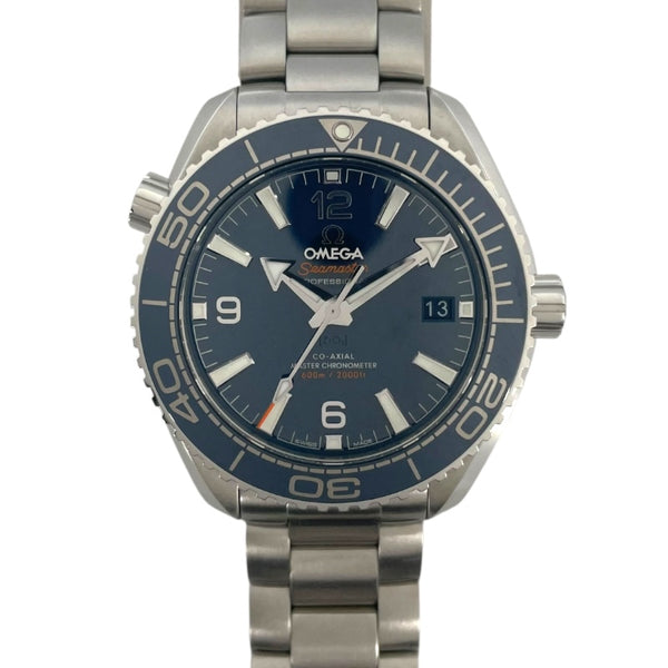 オメガ OMEGA シーマスター プラネットオーシャン コーアクシャル マスタークロノメーター 215.30.40.20.03.001 ブルー SS メンズ 腕時計