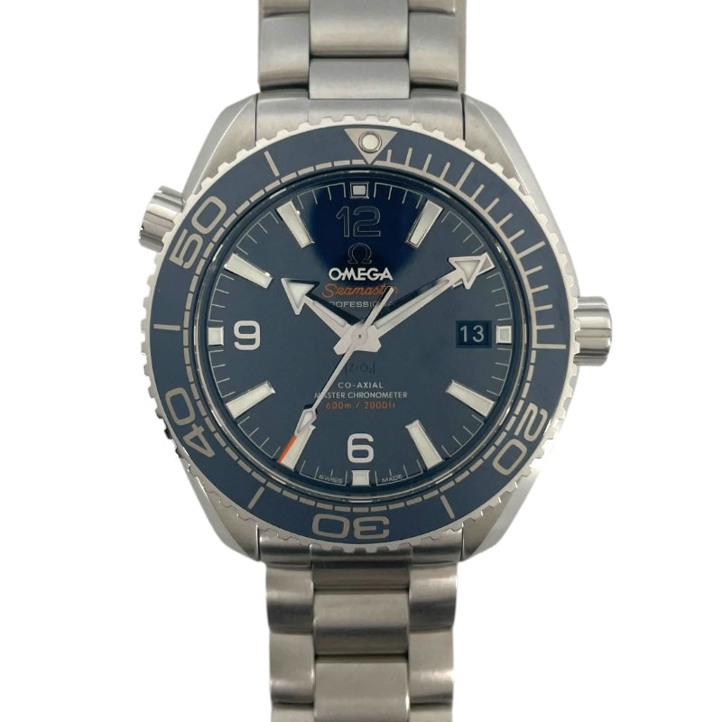 オメガ OMEGA シーマスター プラネットオーシャン コーアクシャル マスタークロノメーター 215.30.40.20.03.001 ブルー SS メンズ 腕時計