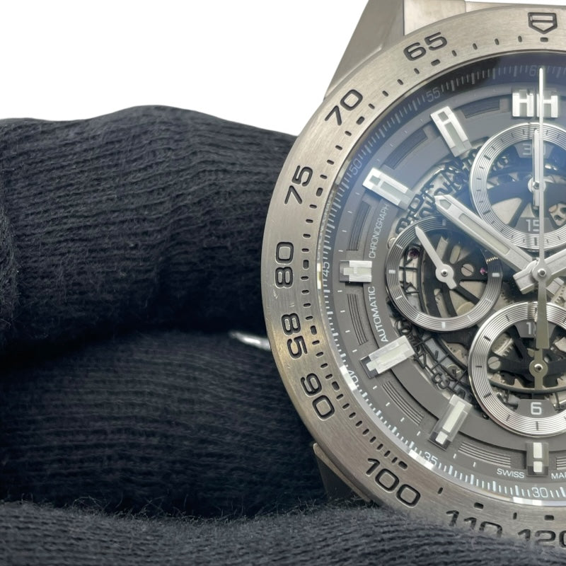 タグ・ホイヤー TAG HEUER カレラ キャリバーホイヤー01 クロノグラフ グレーファントム CAR2A8A.BF0707 グレー チタン メンズ 腕時計