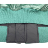 プラダ PRADA ナッパレザーボンバージャケット UPW895 グリーン ラムレザー メンズ ブルゾン