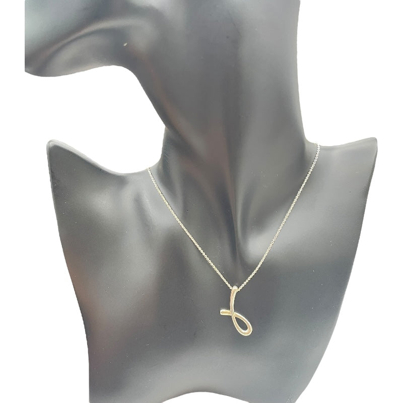 ティファニー TIFFANY＆CO レターイニシャル ネックレス『J』 シルバー SV925 ジュエリー