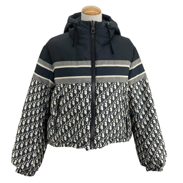 クリスチャン・ディオール Christian Dior オブリーク総柄リバーシブルパファージャケット 147C21A2968 ネイビー ポリエステル レディース その他アウター