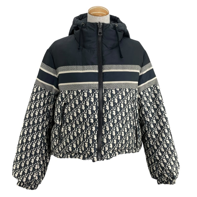 クリスチャン・ディオール Christian Dior オブリーク総柄リバーシブルパファージャケット 147C21A2968 ネイビー ポリエステル レディース その他アウター